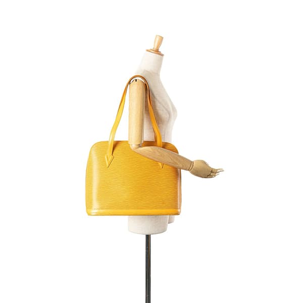 Pre-owned Louis Vuitton Epi Lussac Yellow