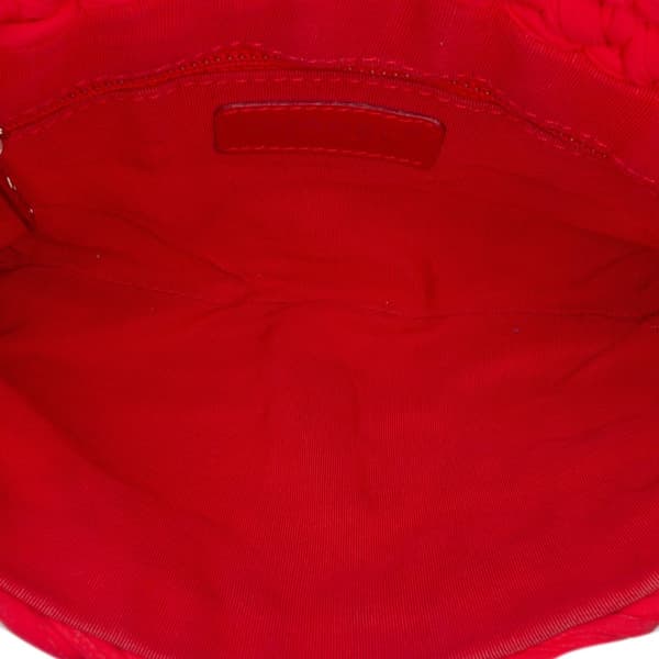 Pre-owned Chanel Neoprene Fancy Crochet Flap Red