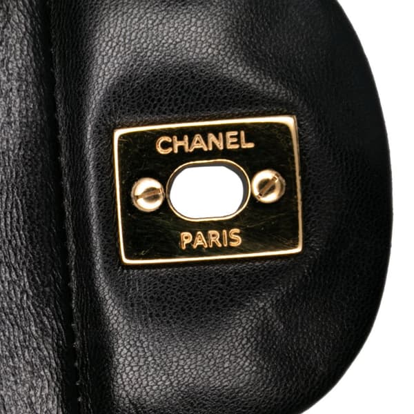 Pre-owned Chanel Jumbo Classic Lambskin Double Flap Black