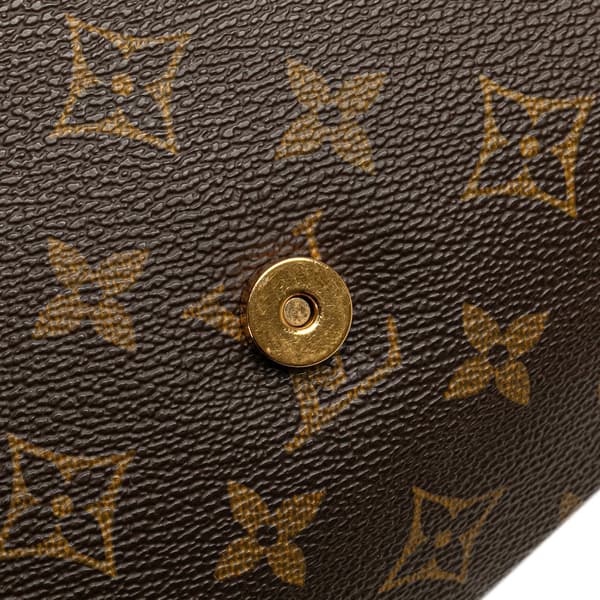 Pre-owned Louis Vuitton Monogram Musette Tango Short Strap Brown