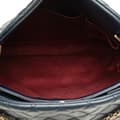 Miniatyrbilde 6 av 10: Pre-owned Chanel Large Lambskin Just Mademoiselle Bowler Bag Blue