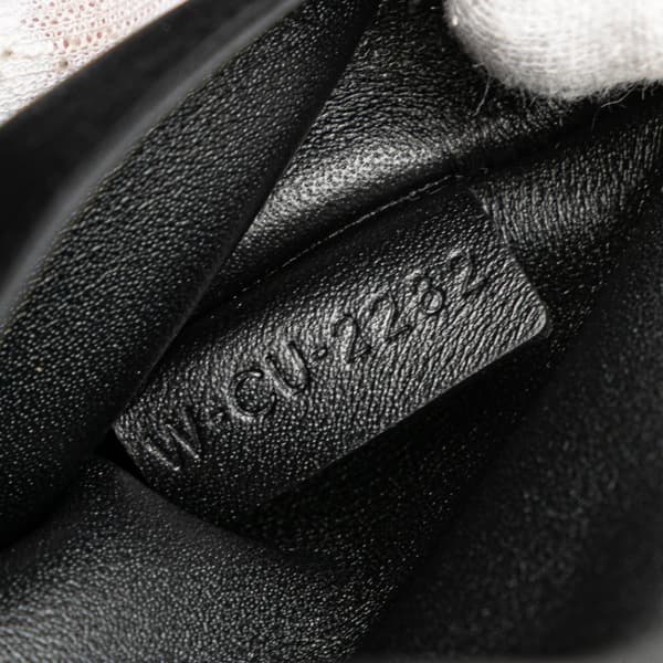 Pre-owned Celine Matelasse Goatskin Monochrome Chain Shoulder Bag Black