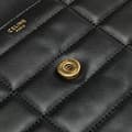 Miniatyrbilde 9 av 10: Pre-owned Celine Matelasse Goatskin Monochrome Chain Shoulder Bag Black