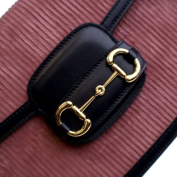 Pre-owned Gucci Small Corduroy Horsebit 1955 Shoulder Bag Pink