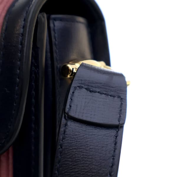 Pre-owned Gucci Small Corduroy Horsebit 1955 Shoulder Bag Pink