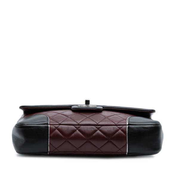 Pre-owned Chanel Paris Salzburg Medium Lambskin Tyrolean Flap Red
