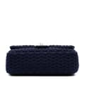 Miniatyrbillede 3 af 10: Pre-owned Chanel Medium Woven Jersey Single Flap Blue