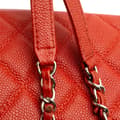 Pikkukuva 10 / 10: Pre-owned Chanel Medium Quilted Caviar Easy Flap Orange
