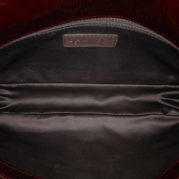 Pre-owned Chanel Vinyl Rock In Moscow Single Flap Red