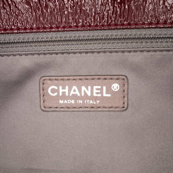 Pre-owned Chanel Vinyl Rock In Moscow Single Flap Red