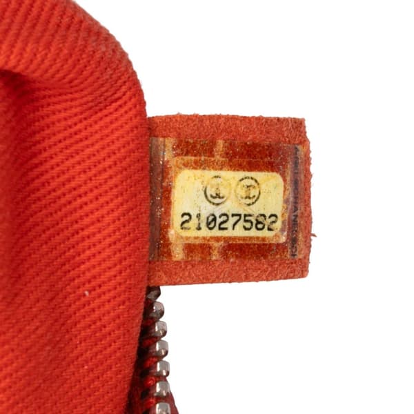 Pre-owned Chanel Medium Quilted Caviar Easy Flap Orange