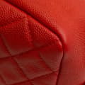 Miniatyrbild 9 av 10: Pre-owned Chanel Medium Quilted Caviar Easy Flap Orange