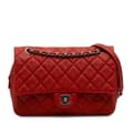 Miniatyrbild 1 av 10: Pre-owned Chanel Medium Quilted Caviar Easy Flap Orange