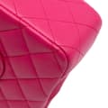 Miniatyrbild 9 av 10: Pre-owned Chanel Medium Classic Lambskin Double Flap Pink