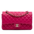 Miniatyrbild 1 av 10: Pre-owned Chanel Medium Classic Lambskin Double Flap Pink