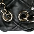 Miniatyrbild 8 av 10: Pre-owned Chanel Medium Quilted Lambskin Pearl Studs Flap Black