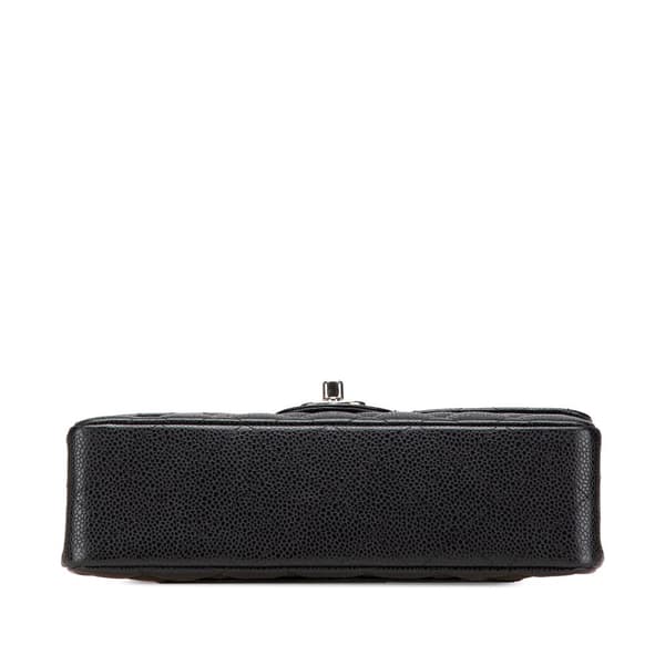 Pre-owned Chanel Medium Classic Caviar Double Flap Black