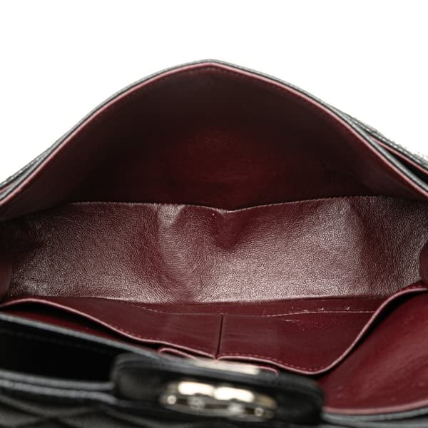 Pre-owned Chanel Medium Classic Caviar Double Flap Black