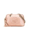 Pikkukuva 1 / 10: Pre-owned Gucci Leather Soho Chain Zip Shoulder Bag Pink