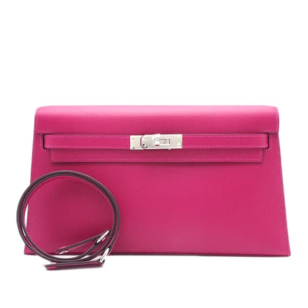 Pre-owned Hermès Madame Kelly Elan Pink