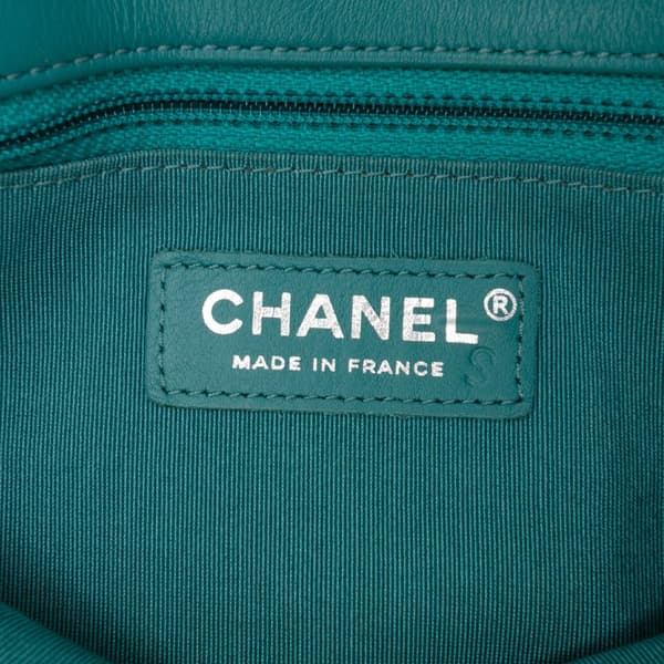 Pre-owned Chanel Crumpled Calfskin Bi Quilted Vintage Full Flap Blue