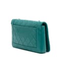 Miniatyrbild 2 av 10: Pre-owned Chanel Crumpled Calfskin Bi Quilted Vintage Full Flap Blue