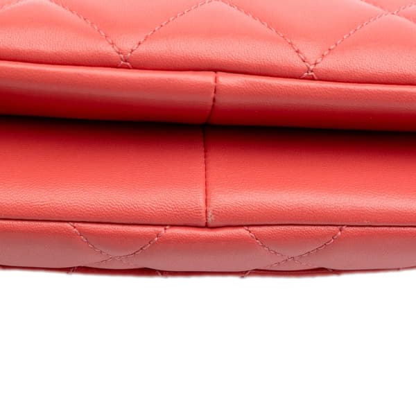 Pre-owned Chanel Quilted Lambskin Trendy CC Flap Pink