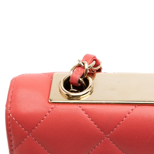 Pre-owned Chanel Quilted Lambskin Trendy CC Flap Pink