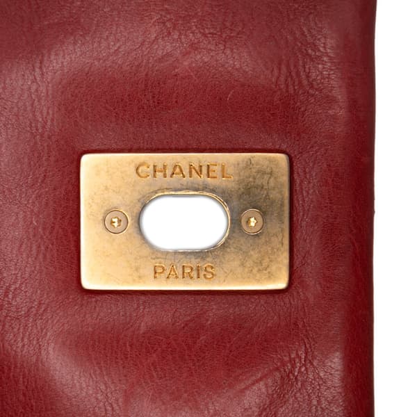 Pre-owned Chanel CC Quilted Calfskin Ultimate Stitch Retro Chain Flap Red