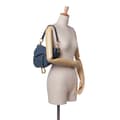 Miniatyrbild 9 av 10: Pre-owned Dior Goatskin Saddle Bag Blue