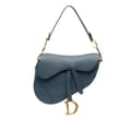 Miniatyrbild 1 av 10: Pre-owned Dior Goatskin Saddle Bag Blue