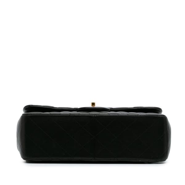 Pre-owned Chanel Jumbo Classic Lambskin Double Flap Black