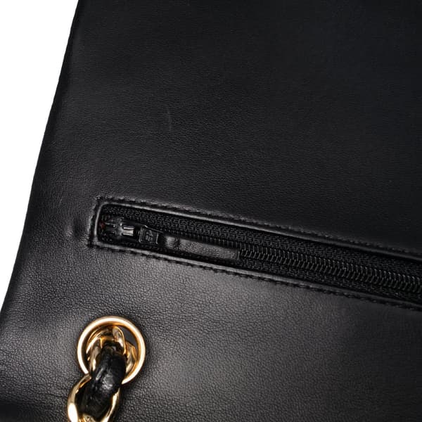 Pre-owned Chanel Jumbo Classic Lambskin Double Flap Black