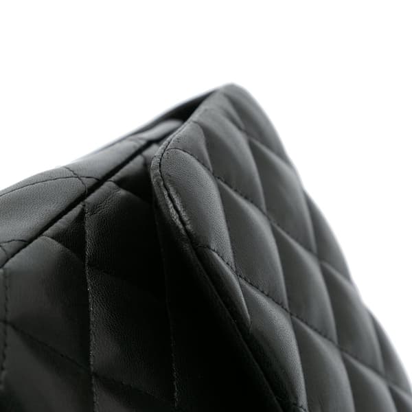 Pre-owned Chanel Jumbo Classic Lambskin Double Flap Black