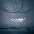 Miniatyrbild 5 av 10: Pre-owned Chanel Medium Classic Lambskin Double Flap Blue