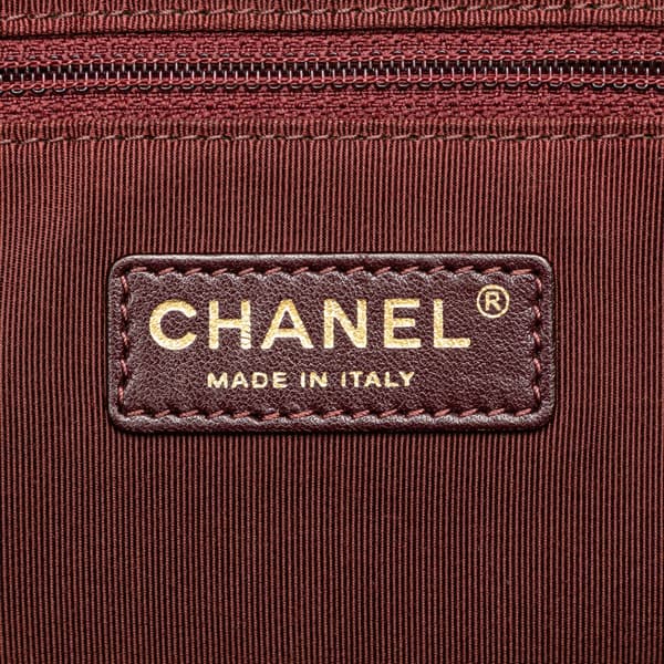 Pre-owned Chanel CC Chevron Lambskin Camera Shoulder Bag Gold
