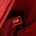 Miniatyrbillede 6 af 10: Pre-owned Chanel Jumbo Chevron Jersey Leo Lion Flap Red