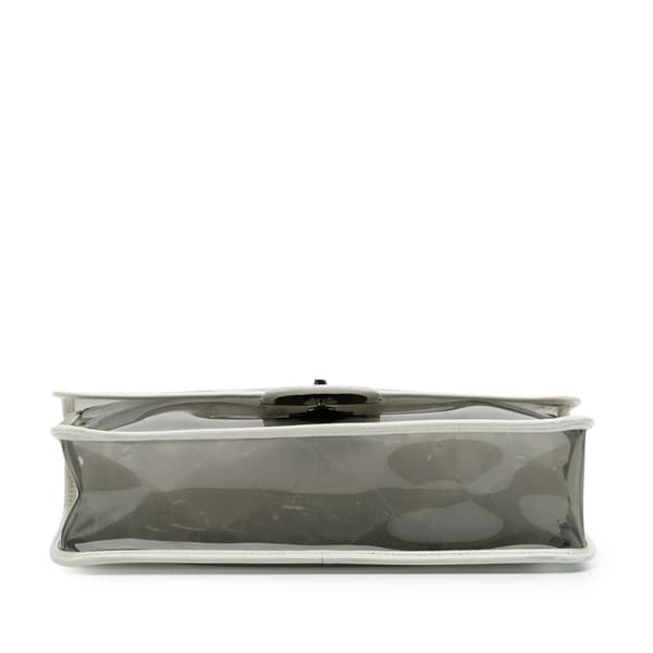Pre-owned Chanel Large PVC and Lambskin Naked Flap Black