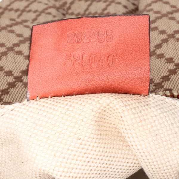 Pre-owned Gucci Diamante Canvas Sukey Shoulder Bag Brown