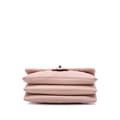 Miniatyrbild 3 av 10: Pre-owned Chanel Medium Quilted Lambskin 3 Accordion Flap Pink