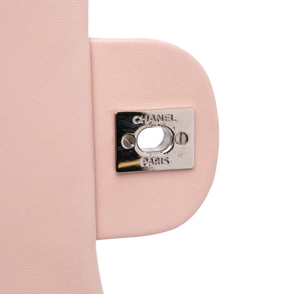 Pre-owned Chanel Medium Quilted Lambskin 3 Accordion Flap Pink