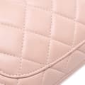 Miniatyrbild 10 av 10: Pre-owned Chanel Medium Quilted Lambskin 3 Accordion Flap Pink