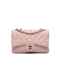 Miniatyrbild 1 av 10: Pre-owned Chanel Medium Quilted Lambskin 3 Accordion Flap Pink