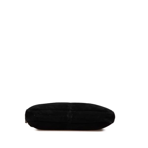 Pre-owned Fendi Suede Shoulder Bag Black