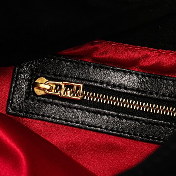 Pre-owned Fendi Suede Shoulder Bag Black