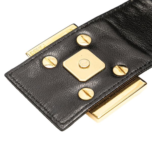 Pre-owned Fendi Suede Shoulder Bag Black