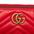 Miniatyrbilde 7 av 9: Pre-owned Gucci GG Marmont Matelasse Leather Shoulder Bag Red