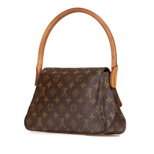 Pre-owned Louis Vuitton Monogram Mini Looping Brown