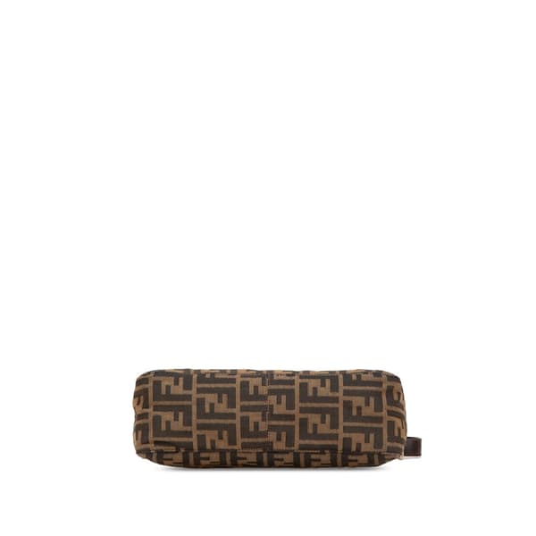 Pre-owned Fendi Zucca Canvas Shoulder Bag Brown