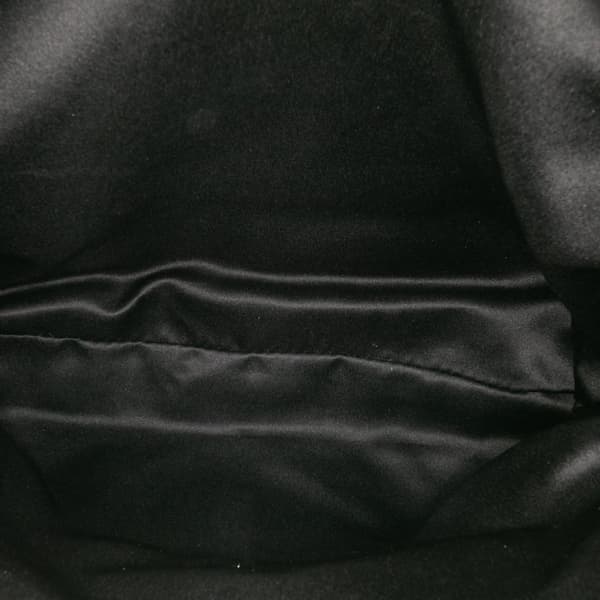 Pre-owned Chanel Maxi Quilted Lambskin 3 Flap Black